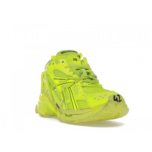 Кроссы Balenciaga Runner Fluorescent Yellow - мужская сетка размеров