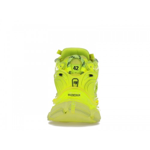 Кроссы Balenciaga Runner Fluorescent Yellow - мужская сетка размеров