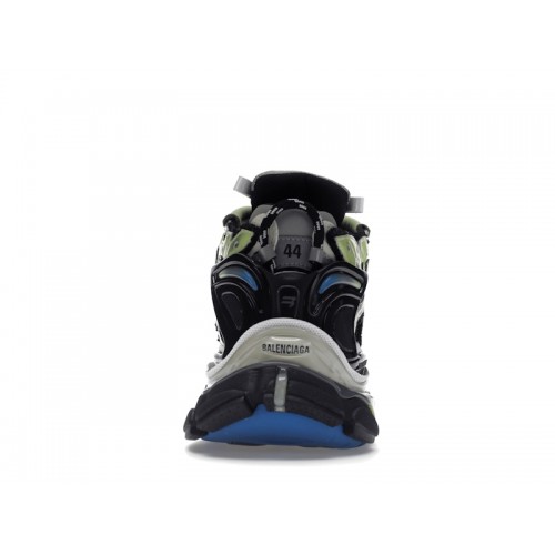 Кроссы Balenciaga Runner Green Blue Black Grey - мужская сетка размеров