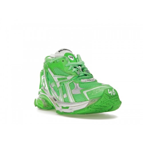 Кроссы Balenciaga Runner Fluo Green - мужская сетка размеров