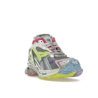 Кроссовки Balenciaga Runner Leather Free Grey Light Purple Neon Yellow White