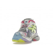 Кроссовки Balenciaga Runner Leather Free Grey Light Purple Neon Yellow White