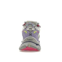 Кроссовки Balenciaga Runner Leather Free Grey Light Purple Neon Yellow White