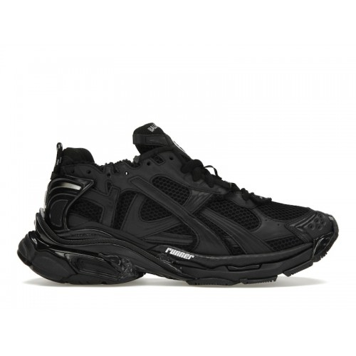 Кроссы Balenciaga Runner Matte Black - мужская сетка размеров
