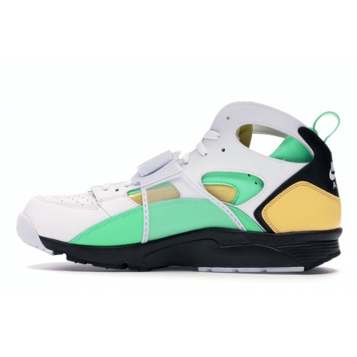 Кроссы Nike Air Trainer Huarache White Topaz Gold Electro Green - мужская сетка размеров