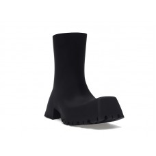 Balenciaga Trooper Rubber Boot Black
