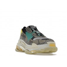 Gucci x Balenciaga The Hacker Project Triple S Beige Green Yellow