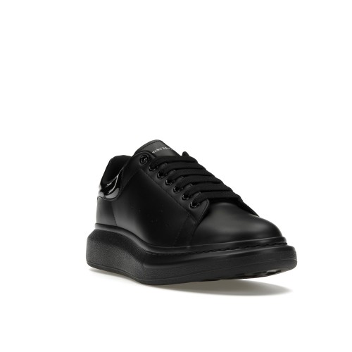 Кроссы Alexander McQueen Oversized Black Gloss Heel - мужская сетка размеров