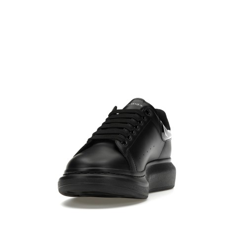 Кроссы Alexander McQueen Oversized Black Gloss Heel - мужская сетка размеров