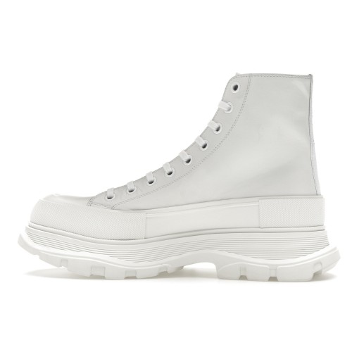 Кроссы Alexander McQueen Tread Slick Boot Graffiti Optic White - мужская сетка размеров