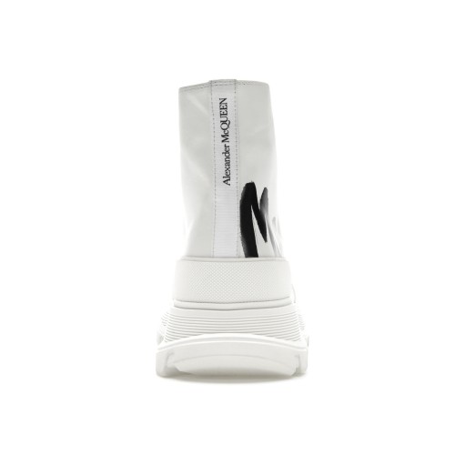 Кроссы Alexander McQueen Tread Slick Boot Graffiti Optic White - мужская сетка размеров