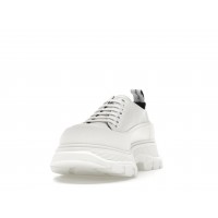 Alexander McQueen Tread Slick Low Lace Up Leather Graffiti White Black White