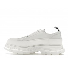 Кроссовки Alexander McQueen Tread Slick Low Lace Up Leather Graffiti White Black White