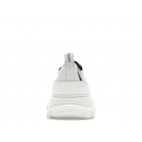 Alexander McQueen Tread Slick Low Lace Up Leather Graffiti White Black White