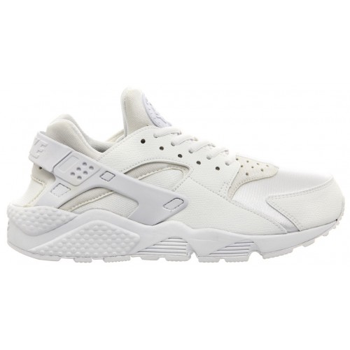 Кроссы Nike Air Huarache Triple White (W) - женская сетка размеров