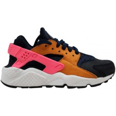 Женские кроссовки Nike Air Huarache Run Premium Obsidian/Black-Sunset-Digital Pink (W)