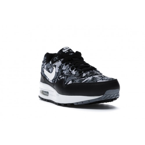 Кроссы Nike Air Max 1 Black Floral - мужская сетка размеров