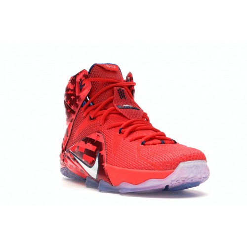 Кроссы Nike LeBron 12 Independence Day - мужская сетка размеров