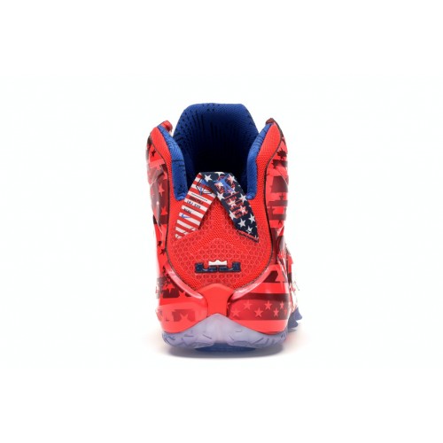 Кроссы Nike LeBron 12 Independence Day - мужская сетка размеров