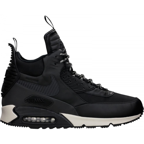 Кроссы Nike Air Max 90 Sneakerboot Black Magnet Grey - мужская сетка размеров