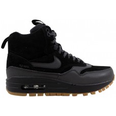 Женские кроссовки Nike Air Max 1 Mid Sneakerboot Black/Black-Gum Medium Brown (W)