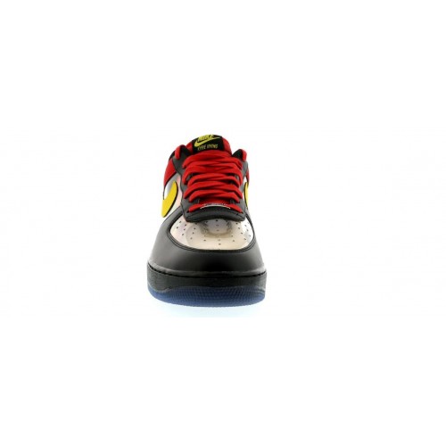 Кроссы Nike Air Force 1 Low Kyrie Irving Black Red - мужская сетка размеров