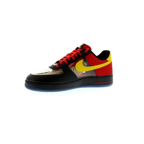 Кроссы Nike Air Force 1 Low Kyrie Irving Black Red - мужская сетка размеров