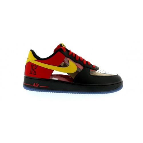 Кроссы Nike Air Force 1 Low Kyrie Irving Black Red - мужская сетка размеров