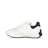 Женские кроссовки Alexander McQueen Sprint Runner White Black (W)