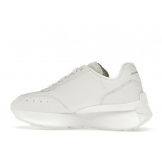 Женские кроссовки Alexander McQueen Sprint Runner White White (W)