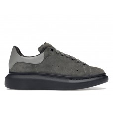 Кроссовки Alexander McQueen Oversized Dark Grey Black Suede