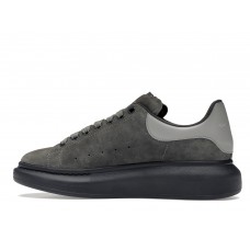 Кроссовки Alexander McQueen Oversized Dark Grey Black Suede