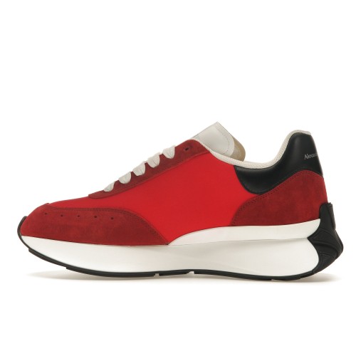 Кроссы Alexander McQueen Sprint Runner Lust Red - мужская сетка размеров