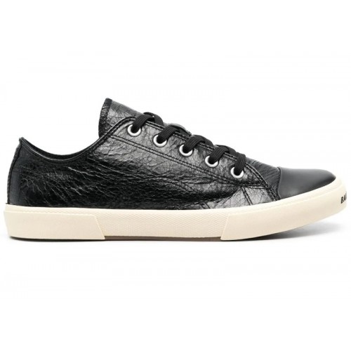 Кроссы Balenciaga Paris Low Top Leather Sneaker Black - мужская сетка размеров