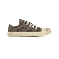 Женские Balenciaga Paris Low Top BB Monogram Dark Beige Brown (W)