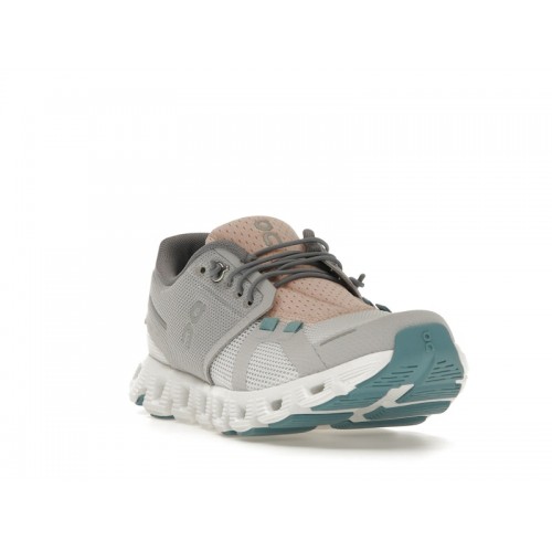 Кроссы On Running Cloud 5 Push Glacier Undyed White (W) - женская сетка размеров