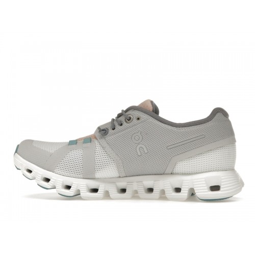 Кроссы On Running Cloud 5 Push Glacier Undyed White (W) - женская сетка размеров