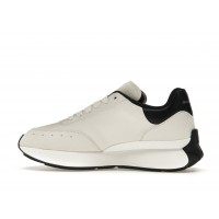 Кроссовки Alexander McQueen Sprint Runner White Black Crest