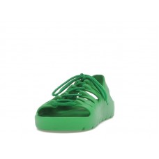 Bottega Veneta Jelly Lace Up Sandal Green
