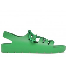 Bottega Veneta Jelly Lace Up Sandal Green