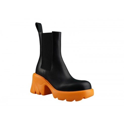 Bottega Veneta Flash Boots Black Tangerine (W) - женская сетка размеров
