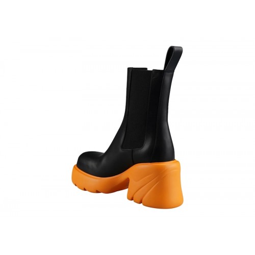 Bottega Veneta Flash Boots Black Tangerine (W) - женская сетка размеров