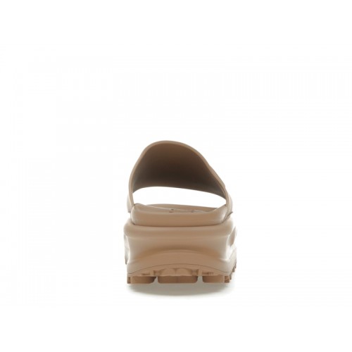 Gucci GG Oversize Slide Sandal Interlocking G Light Brown (W) - женская сетка размеров