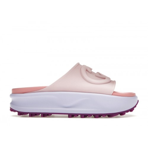 Gucci Interlocking G Slide Pink Purple (W) - женская сетка размеров