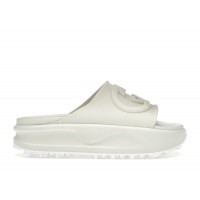 Женские Gucci GG Oversize Slide Sandal Interlocking G Off White (W)