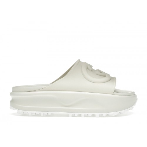 Gucci GG Oversize Slide Sandal Interlocking G Off White (W) - женская сетка размеров