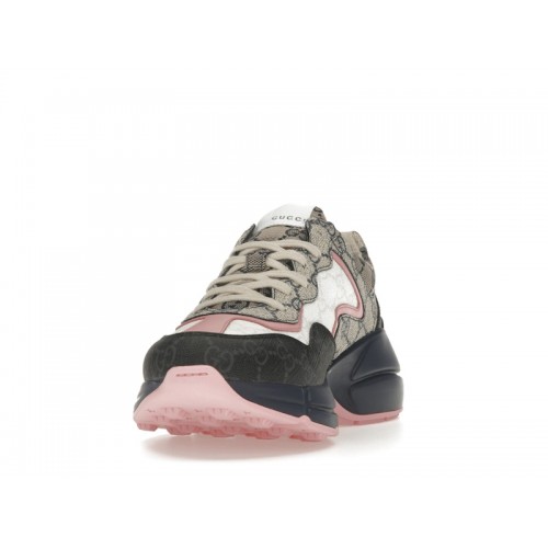 Gucci Rhyton Sneaker Beige Blue Monogram (W) - женская сетка размеров
