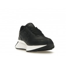Женские кроссовки Alexander McQueen Sprint Runner Black White (W)