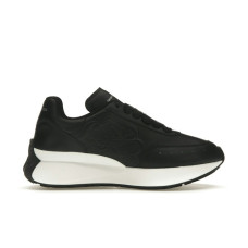 Женские Alexander McQueen Sprint Runner Black White (W)