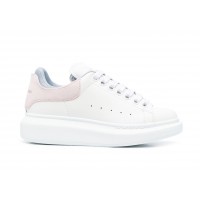Женские кроссовки Alexander McQueen Oversized White Denim Light Pink (W)